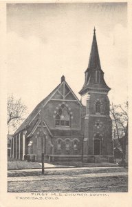 J10/ Trinidad Colorado Postcard c1910 First M.E. Church Building  258