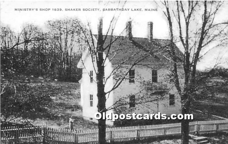 Ministry's Shop 1839, Shaker Society Sabbathday Lake, ME, USA Unused 