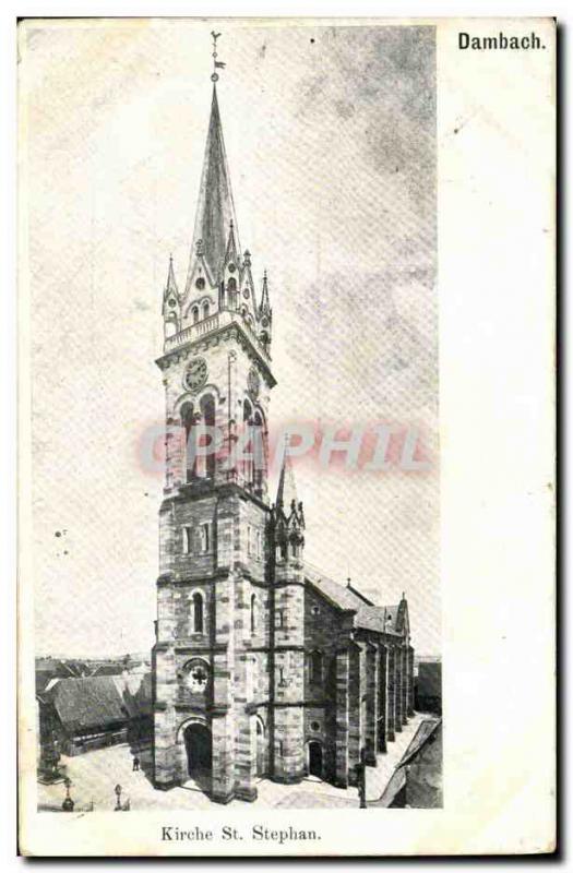 Old Postcard Dambach Kirche St Stephan
