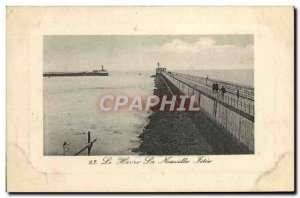 Old Postcard Le Havre The new pier