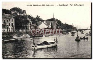 La Baule Old Postcard The Port Benoit dock of Pouliguen