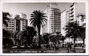 Brazil Sao Paulo Praca Da Republica RPPC C382