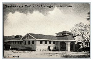 Pacheteau Baths Calistoga California Vintage Standard View Postcard