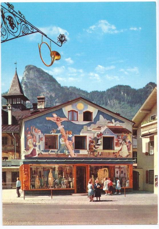 Passionsdorf Oberammergau Germany Haus Kofel 4X6 chrome