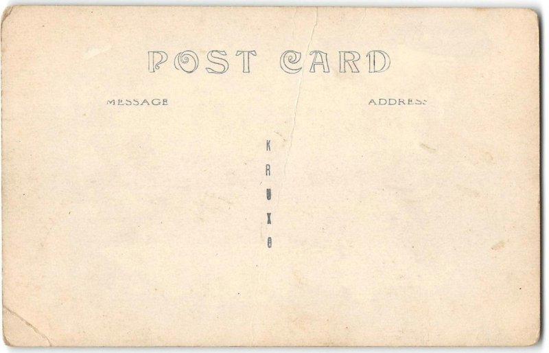 Albert Lea, Minnesota RPPC Railroad Tracks, Snow Scene 1910s Antique Postcard