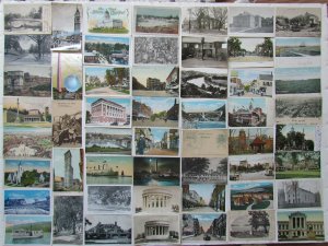 Lot of 508 ANTIQUE & VINTAGE POSTCARDS RPPC TOWNS VIEWS RPPC COMIC NO CHROMES 