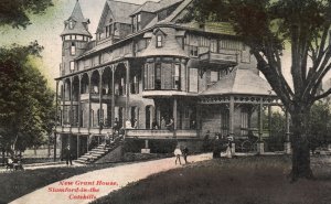 Vintage Postcard New Grant House Stamford In The Catskills NY Stamford Souvenir