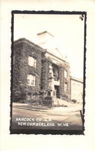 E90/ New Cumberland West Virginia RPPC Postcard c40s Hancock Court House 6