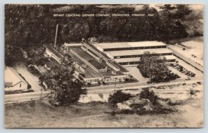 Springfield Vermont~Bryant Chucking Grinding Company~1940s B&W Postcard