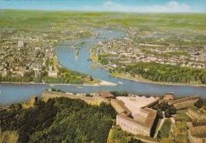 Germany Koblenz Festung Ehrenbreitstein und Deutsches Eck