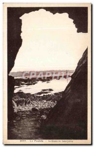 Old Postcard Le Pouldu The Grotto of Saint Julien