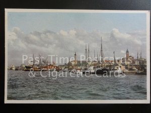 Sweden: Goteborg, Hamnen - Old RP Postcard