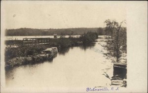 Slatersville North Smithfield RI Rhode Island c1905 Real Photo Postcard