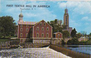 Rhode Island Pawtucket Old Slater Mill First Textile Mill In America