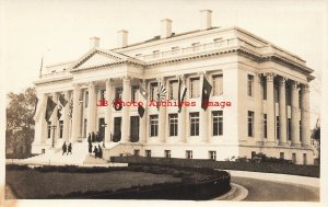 Washington DC, RPPC, Red Cross Headquarters Building, Flags, Photo