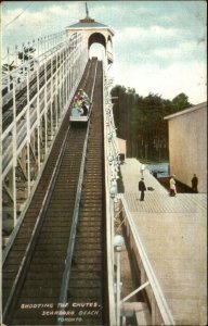 Shooting the Chutes Scarboro Beach Toronto Park c1910 Postcard