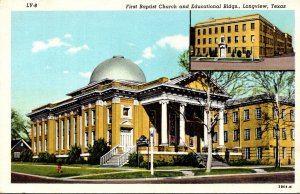 Texas Longview First Baptist Church and Educational Buildings Curteich