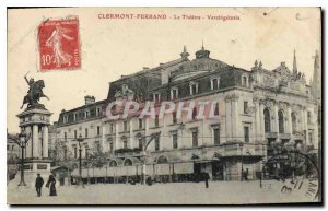 Old Postcard Clermont Ferrand Theater Vercingetorix