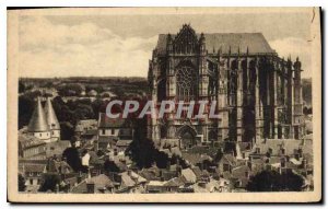 Old Postcard Beauvais Cathedral General view south coast