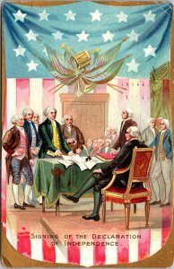 Tuck 109 Independence Day Declaration Independence Embossed Vintage Postcard T66