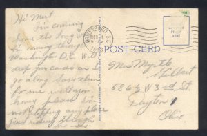 GREETINGS FROM SOUTH CAROLINA VINTAGE LARGE LETTER LINEN POSTCARD