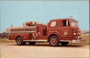 Oxon Hill MD Fire Engine Truck Postcard Size Adv on Backside