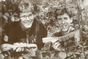 Venture Scouts Oliver Shergold and John Bentley from Hampshire, England postcard