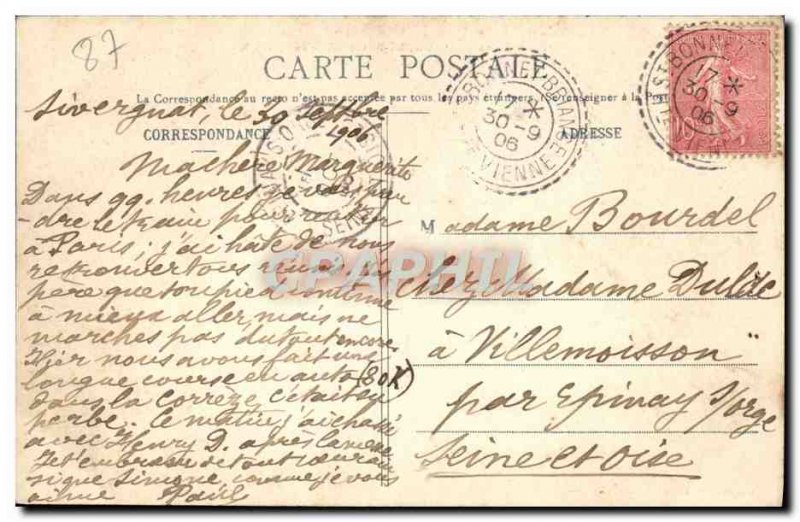 Postcard Old St Bonnet Briance Vue Generale