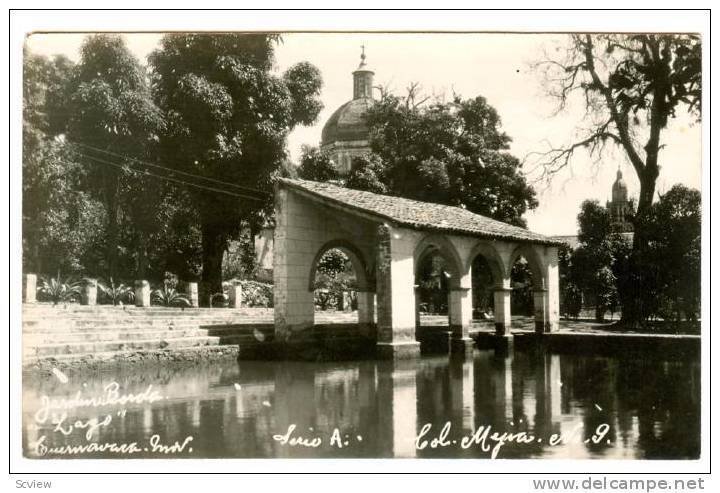 RP; Jardin Borda, Lago, Arcos, Cathedral, Cuernavaca, Morelos, Mexico, 10-20s