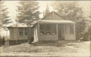 Jackman Station ME Cancel Wyman Lake Camps c1930s Real Photo Postcard