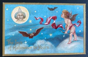 Mint USA Picture Postcard The Joys Halloween Be Yours