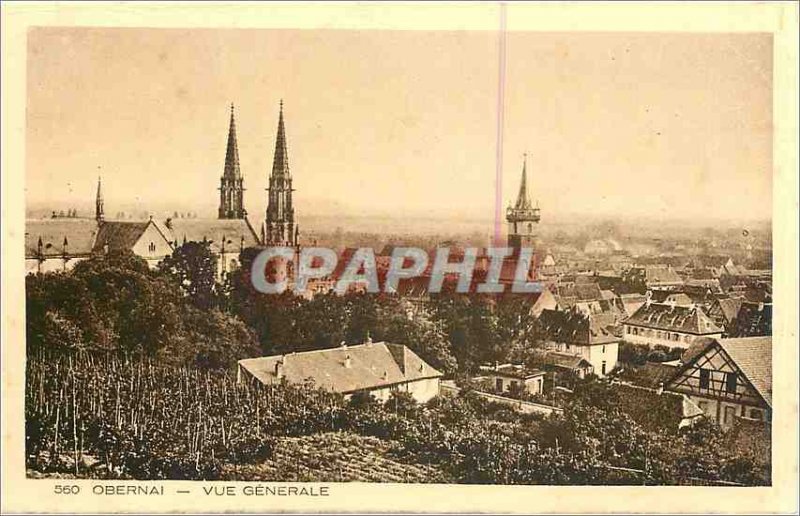 Old Postcard Obernai General view