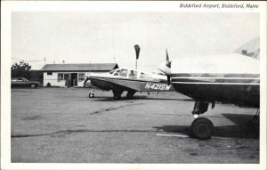 Biddeford Maine ME Airport 1960s-70s Postcard