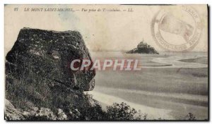 Old Postcard Mont Saint Michel View from Tombelaine