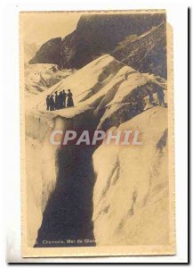 Chamonix Postcard Old Sea ice