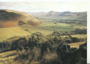 Derbyshire Postcard - Edale Valley From Grindslow Knoll - Ref 9729A