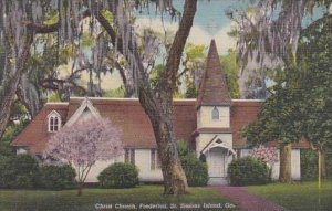 Georgia Saint Simons Island Christ Church Frederica 1947