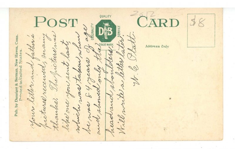 CT - Danbury. Main Street Showing Hull Building ca 1907