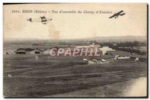 Old Postcard Jet Aviation Bron View d & # 39ensemble d & # 39aviation field