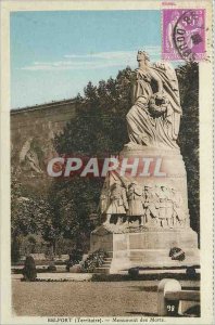 Old Postcard Belfort (territory) monument of the dead Army