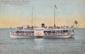 Glass Bottom Power Boat Emperor Showing Submarine Gardens Catalina Island Cal...