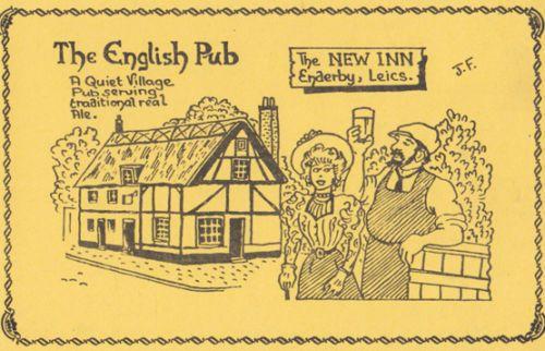 The New Inn Endersby Leicester Waterside Pub Limited Edition Postcard