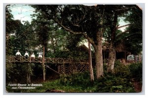 Rustic Bridge Fredericton New Brunswick NB Canada UNP DB Postcard R29