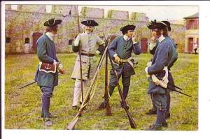 Soldiers at Louisbourg Fortrees, Cape Breton, Nova Scotia