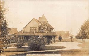 Millis MA Railroad Station Train Depot 1912 RPPC Real Photo Postcard