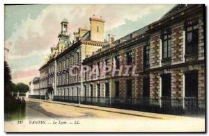 Postcard Old School Nantes Lycee