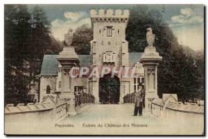 Pepinster Belgium Belgie Old Postcard entrance of the castle Mazures