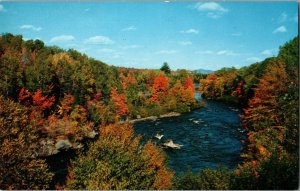 Vintage Postcard Indian River at Indian Lake, New York KB7