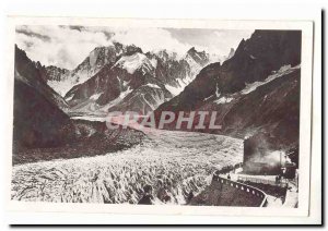 Chamonix Modern Postcard Montenvers and sea ice