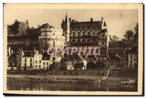 Postcard Old Amboise general view of the castle
